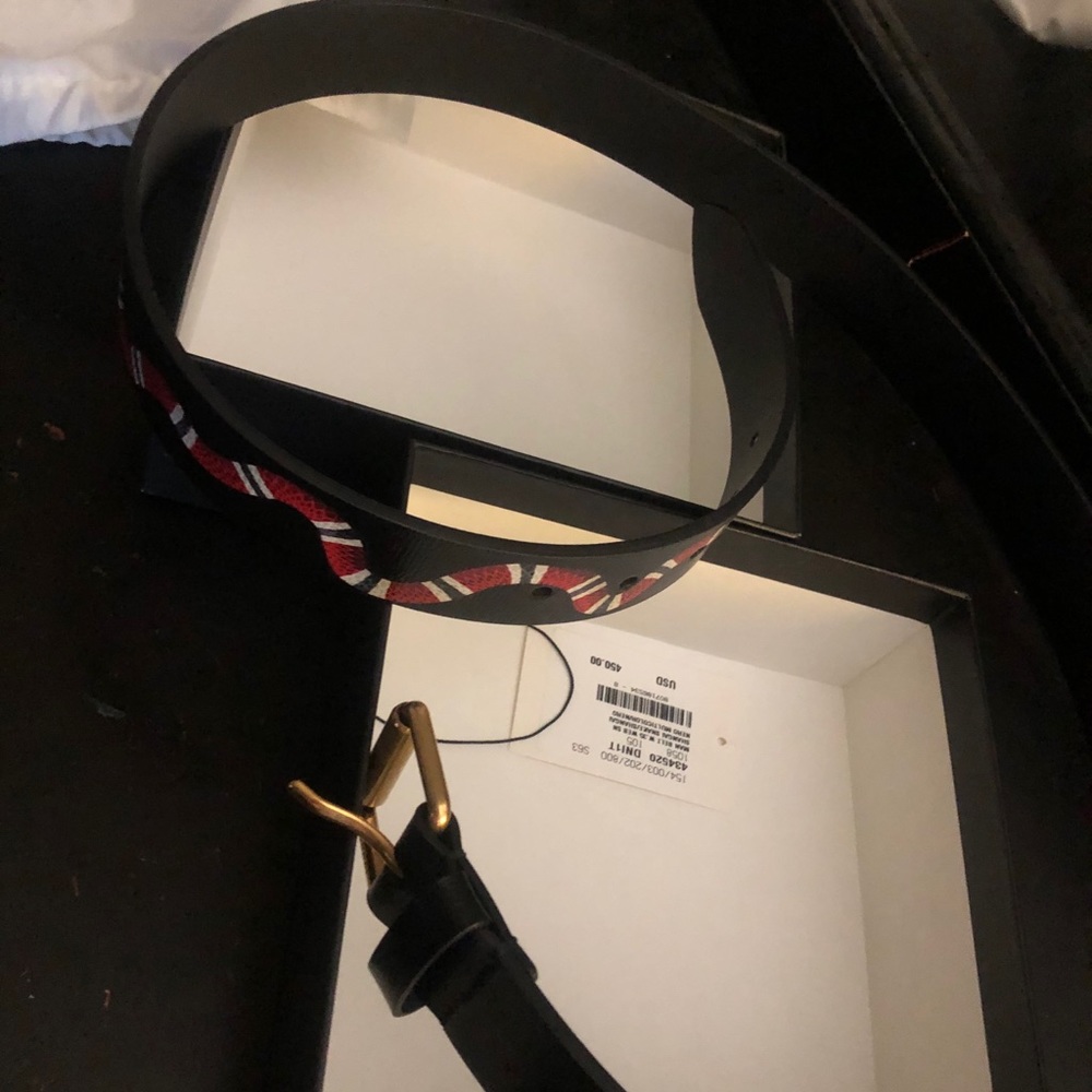 Gucci snake belt